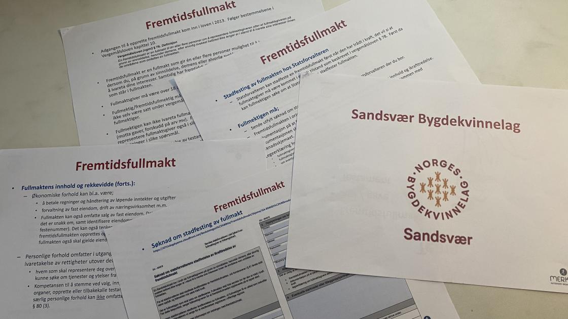 Åpent Møte Med Tema Fremtidsfullmakt | Bygdekvinnelaget